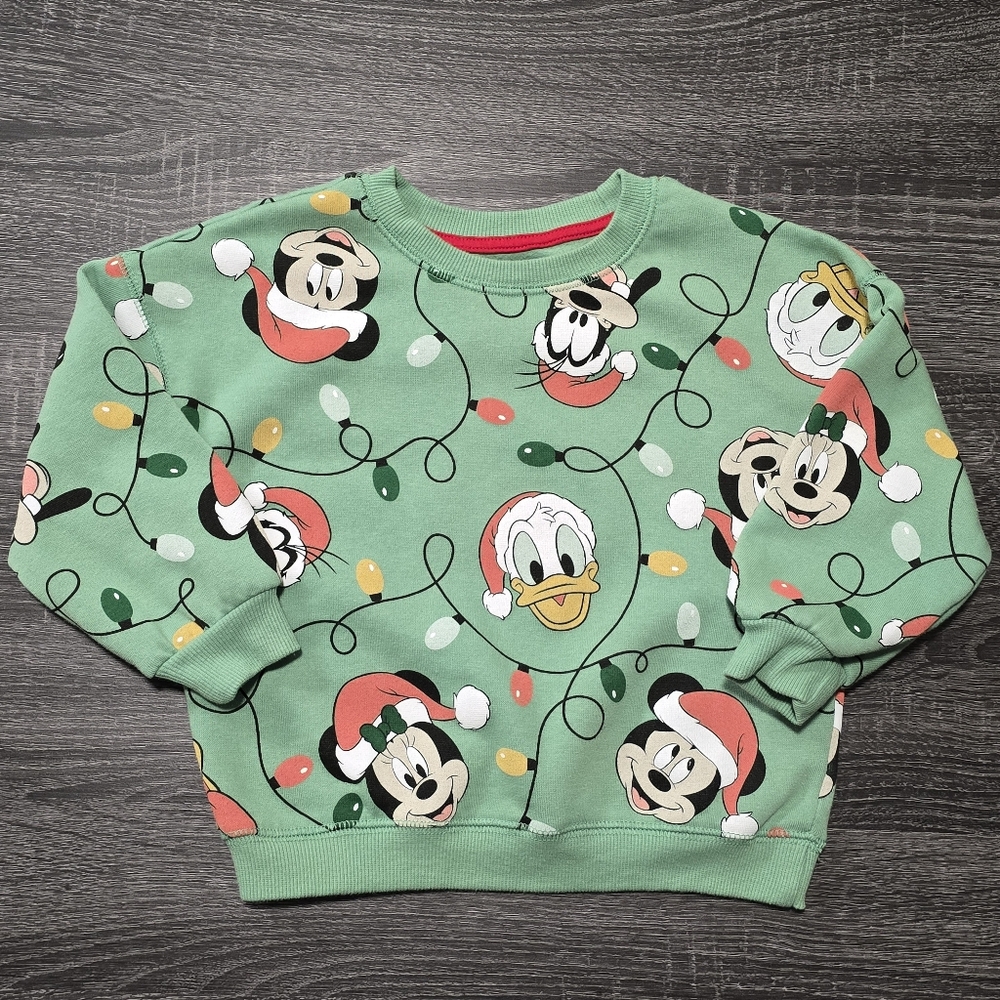 Toddler Disney Mickey And Friends Christmas Crewneck Sweatshirt 3T